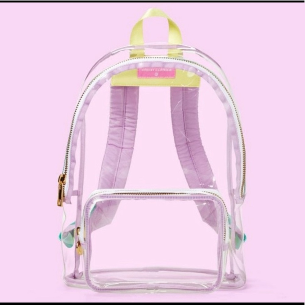 NWT Stoney Clover Lane clear backpack
